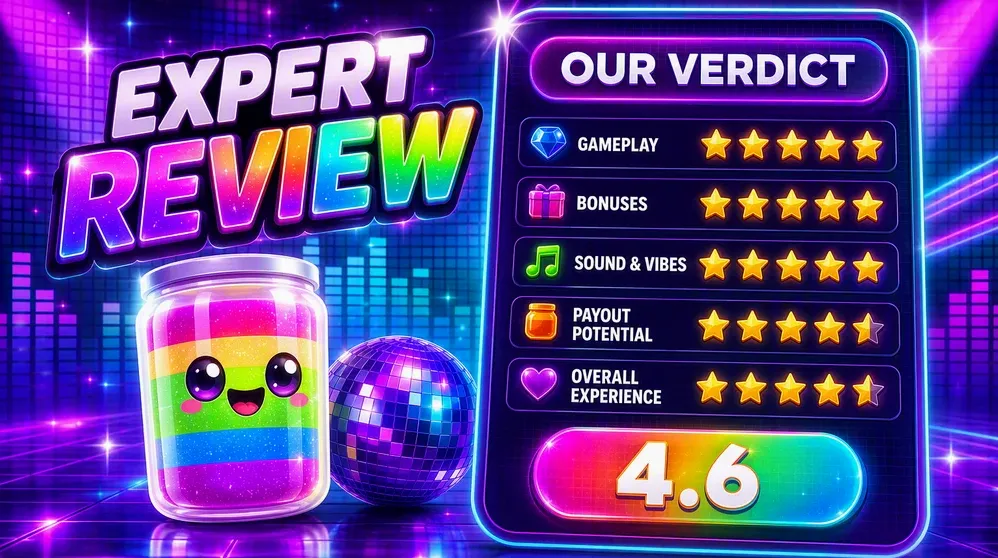 Expert review scorecard with rating stars and criteria