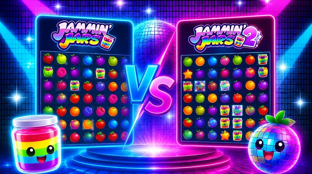 Side-by-side comparison of the original slot and its sequel