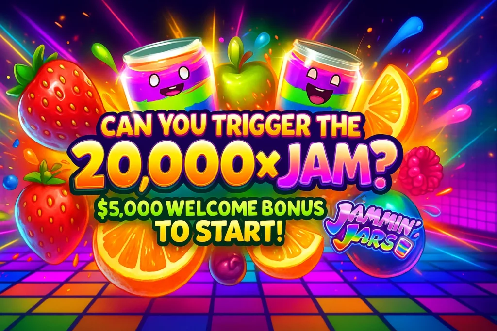 CAN YOU TRIGGER THE 20,000x JAM? $5,000 WELCOME BONUS TO START!